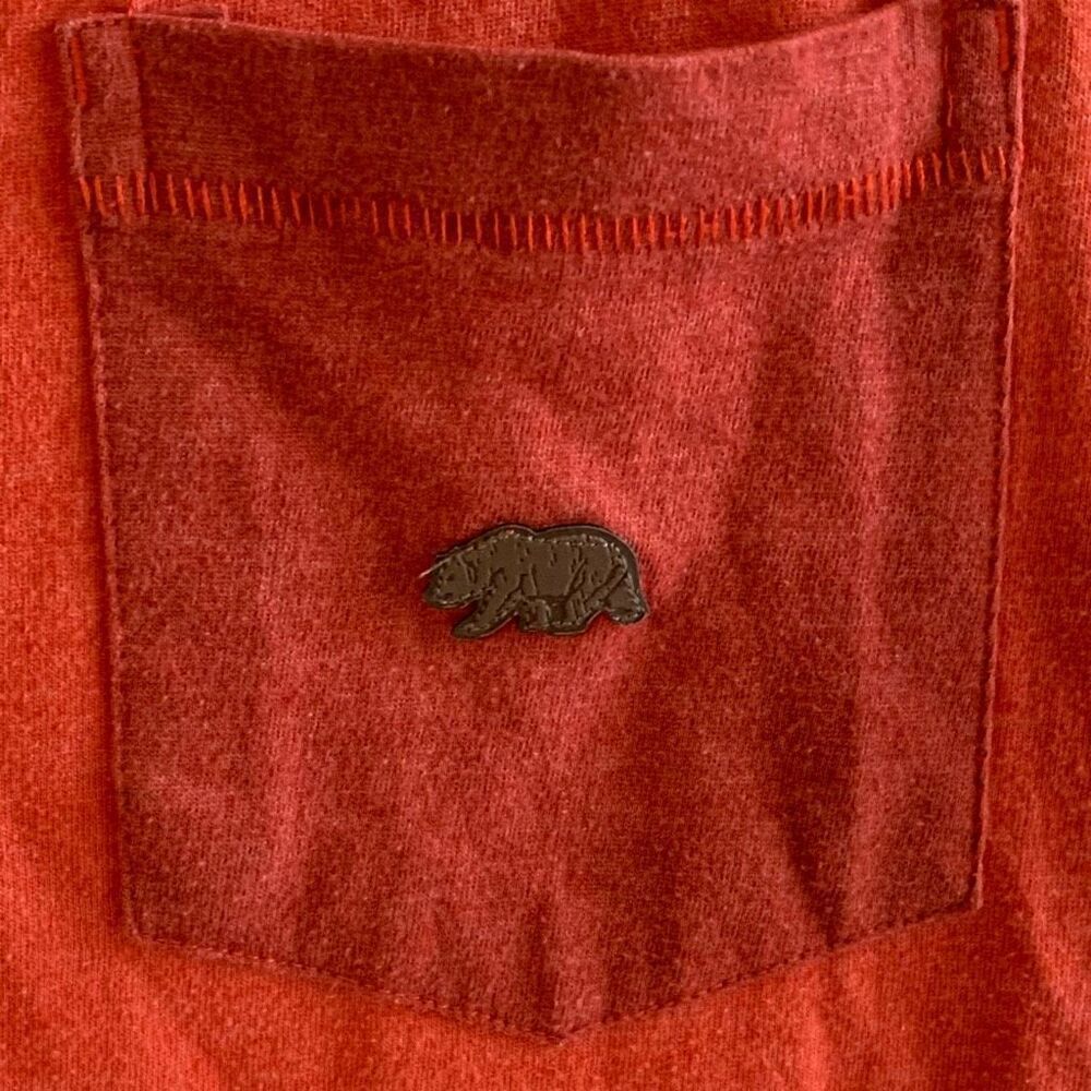 Lucky Brand Youth Boys Size XL Orange Button Down Short Sleeve T-Shirt - Picture 4 of 10